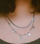 گردنبند دولاین مدل ستاره | JCHK-15233