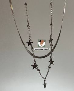 گردنبند دولاین مدل ستاره | JCHK-15233