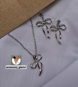 گردنبند پینترسی مدل پاپیون | JCHK-15235