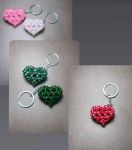 جاکلیدی و آویز قلبی کریستالی | JCHK-15232