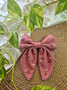 گیره سر پاپیون گلدوزی شده با دست  | JCHK-15286