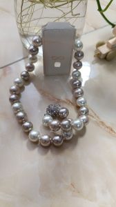 گردنبند مرواریدی با قفل مگنتی | JCHK-15454