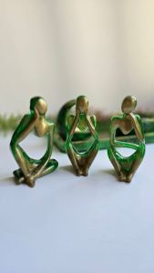 مجسمه متفکر ۳ تایی  | JCHK-15527