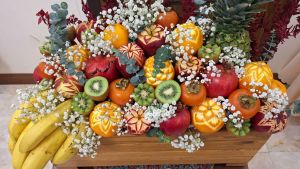 میوه آرایی و اسکناس آرایی