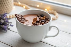 شمع فنجان قهوه با رایحه وانیل  | JCHK-16141