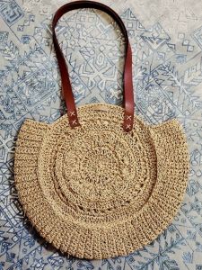 کیف گرد رافیا | JCHK-15690