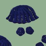 کلاه و گوشواره آبیس | JCHK-16287