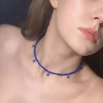 گردنبند منجوق و آویز ستاره دریایی | JCHK-16364