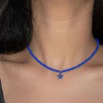 گردنبند منجوق و آویز ستاره دریایی | JCHK-16364