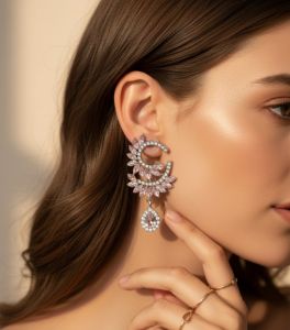 گوشواره جواهری  | JCHK-15741