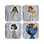 نقاشی رو آینه دستی  | JCHK-15783