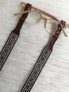 بند عینک چرم طبیعی دست دوز  | JCHK-15896