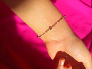 دستبند طرح نقره توپی مینیمال | JCHK-15957