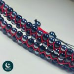 دستبند دوبندی سنگ اونیکس و هماتیت کد 002 | JCHK-15894 دستبند دوبندی سنگ اونیکس و هماتیت کد 002 | JCHK-15894