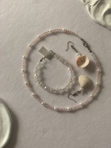 ست صورتی شیشه ای  | JCHK-15931