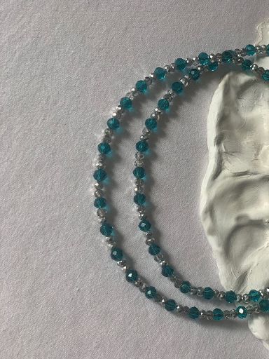 گردنبند سبز ابی  | JCHK-15975