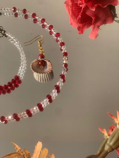 سِت شرابی (گردنبند ، دستبند ، گوشواره )  | JCHK-16059