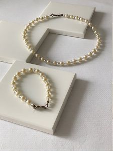 سِت برفی طلائی (گردنبند و دستبند ) | JCHK-16062