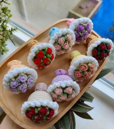 دسته گل بافتنی | JCHK-15926