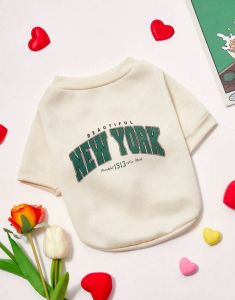 دورس سفید پت NEW YORK استایل اسپرت سگ و گربه همیشه‌مد | JCHK-16053