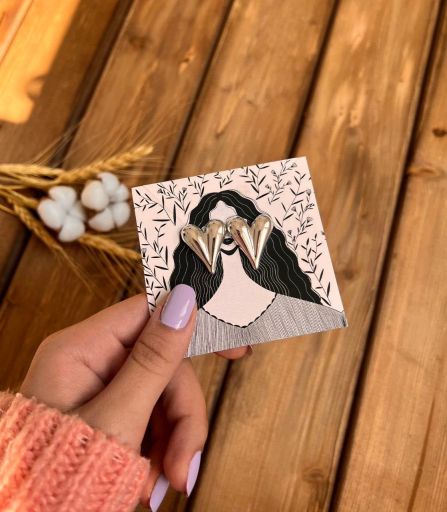 گوشواره قلبی | JCHK-16010