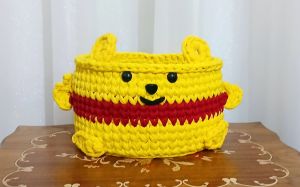 سبد تریکو مدل وینی پو خرسه  | JCHK-16092