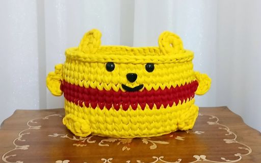 سبد تریکو مدل وینی پو خرسه  | JCHK-16092