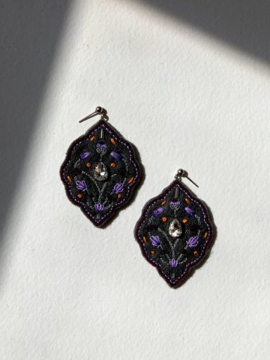 گوشواره دست‌دوز  | JCHK-16128