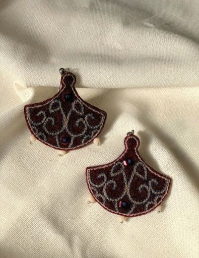 گوشواره دست‌دوز | JCHK-16132