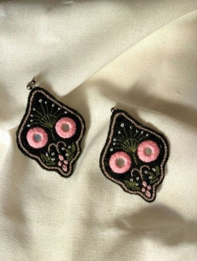 گوشواره دست‌دوز | JCHK-16133