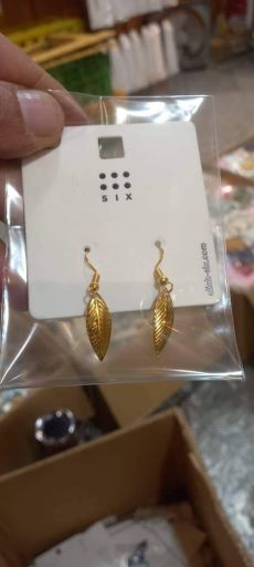 گوشواره برگ رنگ ثابت  | JCHK-16178