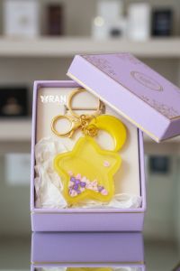 آویز رزینی آکواریومی طرح ستاره | JCHK-16225