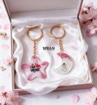 ست آویز رزینی طرح ماه و ستاره | JCHK-16231