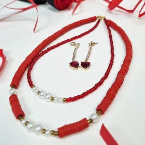 ست گرنیند و گوشواره یلدایی | JCHK-16336