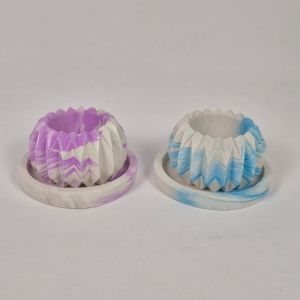 گلدان طرح خوشیدی همراه زیر کلدان | JCHK-16381