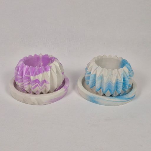 گلدان طرح خوشیدی همراه زیر کلدان | JCHK-16381