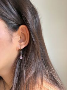 گوشواره بنفش | JCHK-16450