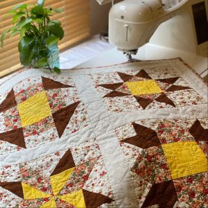 رومیزی تماما دست دوز با تکنیک چهل تکه | JCHK-1170