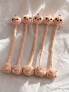 آویز بافتنی فانتزی دستساز|طرح عروسکی🎀🧶 | JCHK-16648