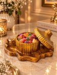قندان مراکشی سنگی (طرح چوب) | JCHK-16846