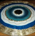 ظروف رزینی و تابلو چشم‌نظر رزین و ورق‌طلا | JCHK-3509