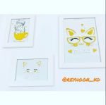 تابلوی دکوراتیو گربه | JCHK-1575