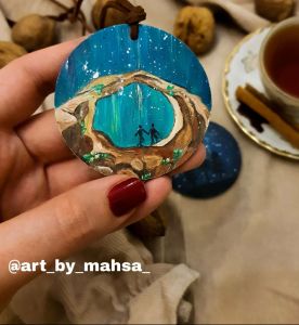 گردنبند چوبی | JCHK-1861