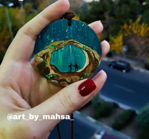 گردنبند چوبی | JCHK-1863