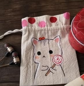 ساک خرید پارچه ای نقاشی با دست
