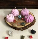 شمع دست ساز طرح گل| JCHK-3446