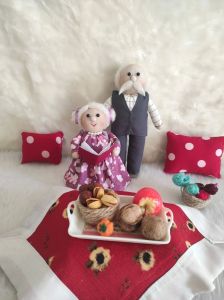 عروسک پیر زن و پیر مرد سنتی،ننه سرما،عروسک ننه جون یلدایی | JCHK-5778