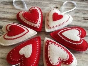 آویز نمدی طرح قلب | JCHK-2568