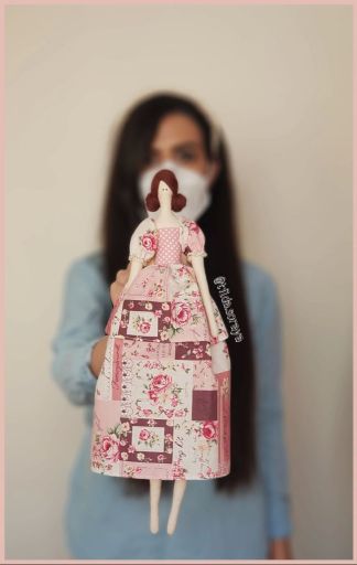 عروسک پارچه ای دخترونه تیلدا | JCHK-2943