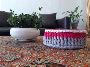 سبد تریکو طوسی صورتی | JCHK-4291